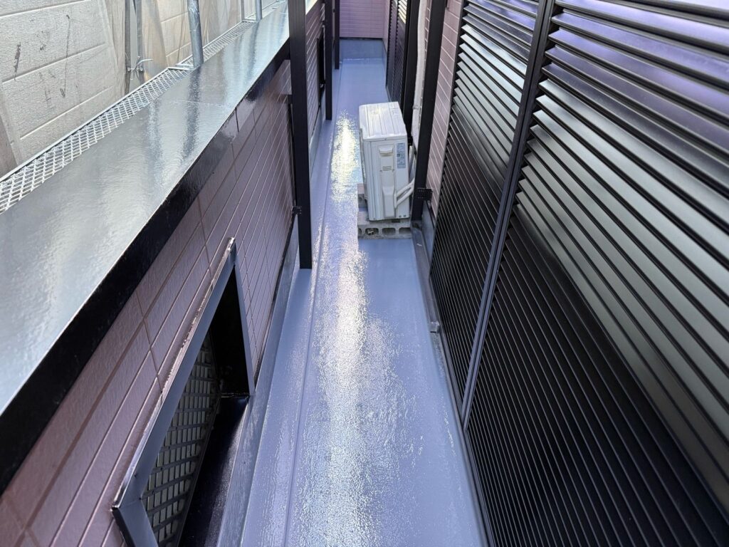 バルコニー 上塗り完了