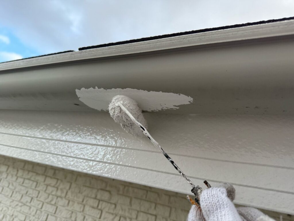 雨樋　付帯部　塗装手元