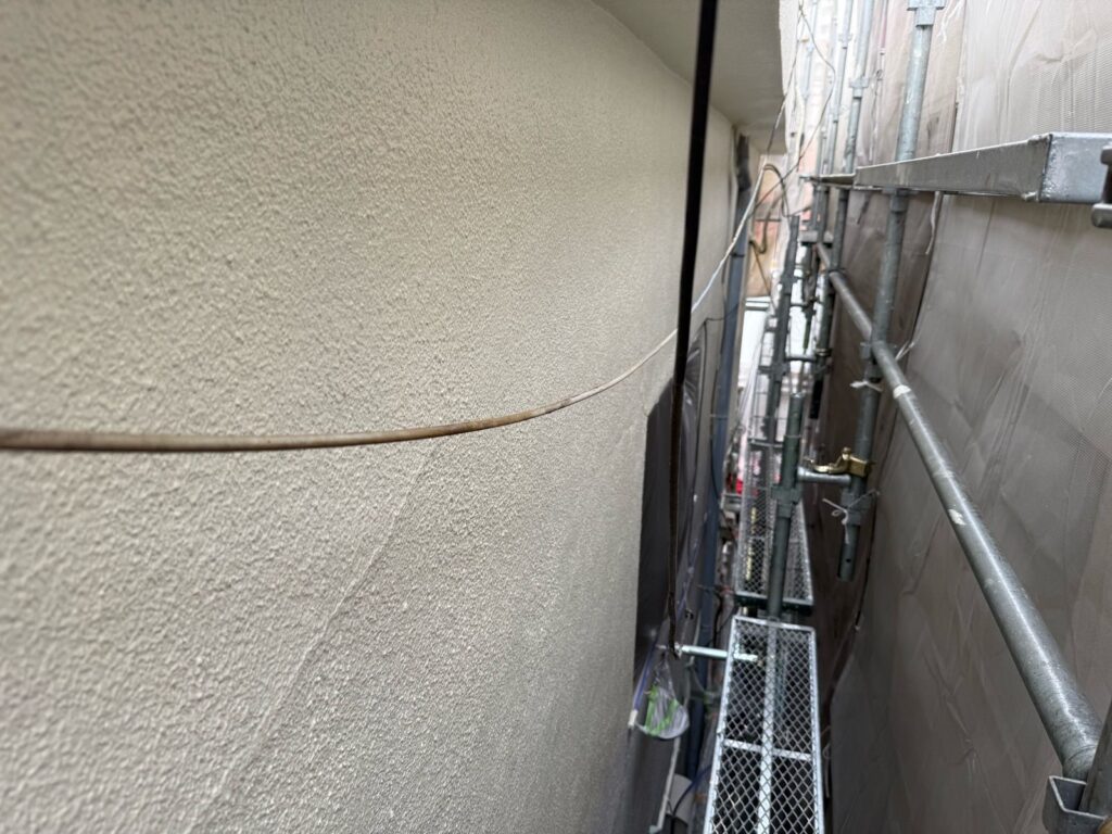 外壁　中塗り完了