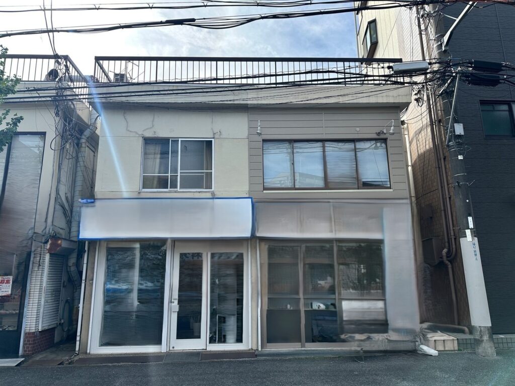 足場組立前　全景