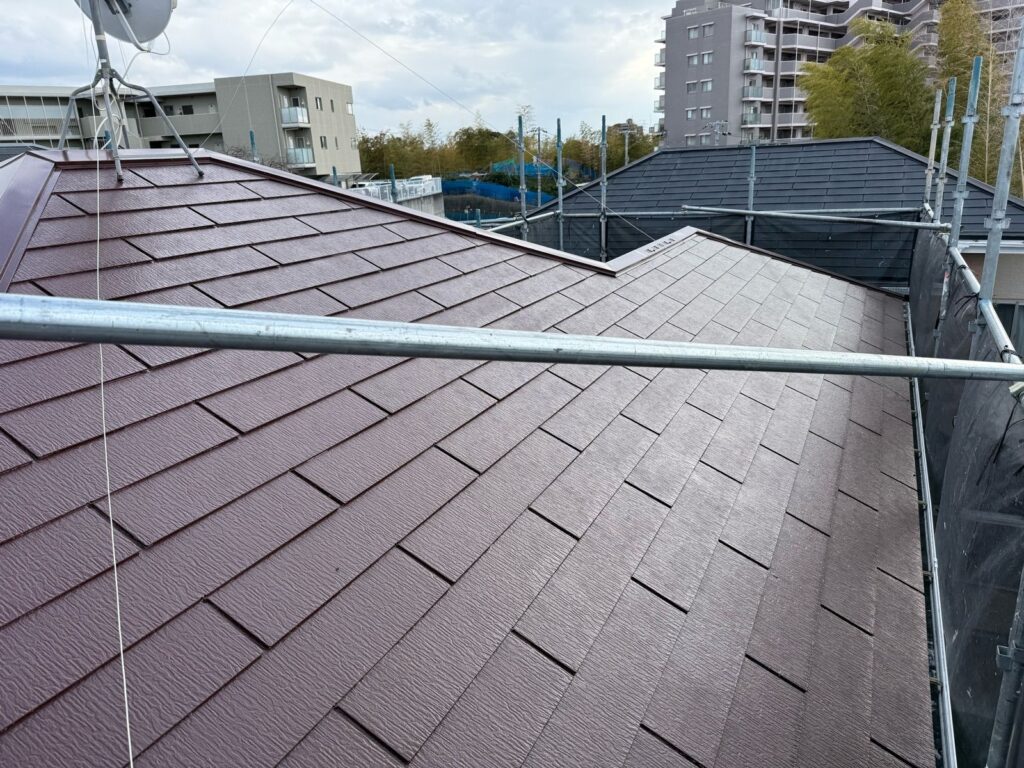 屋根 上塗り完了
