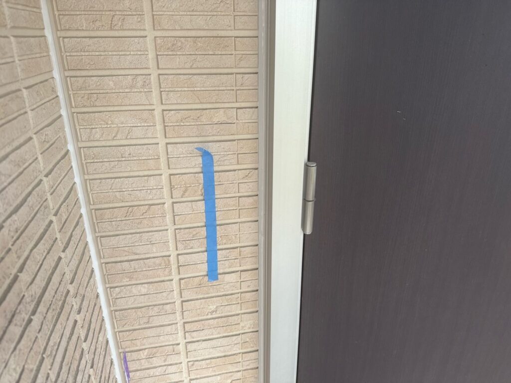 外壁　シール施工完了