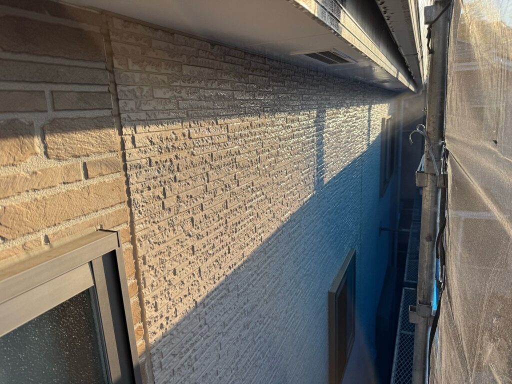 外壁 バイオ洗浄液塗布