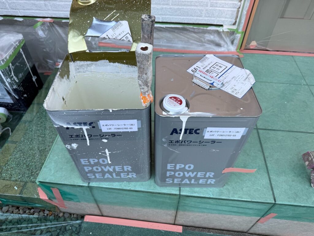 外壁 使用後塗料缶 下塗り材