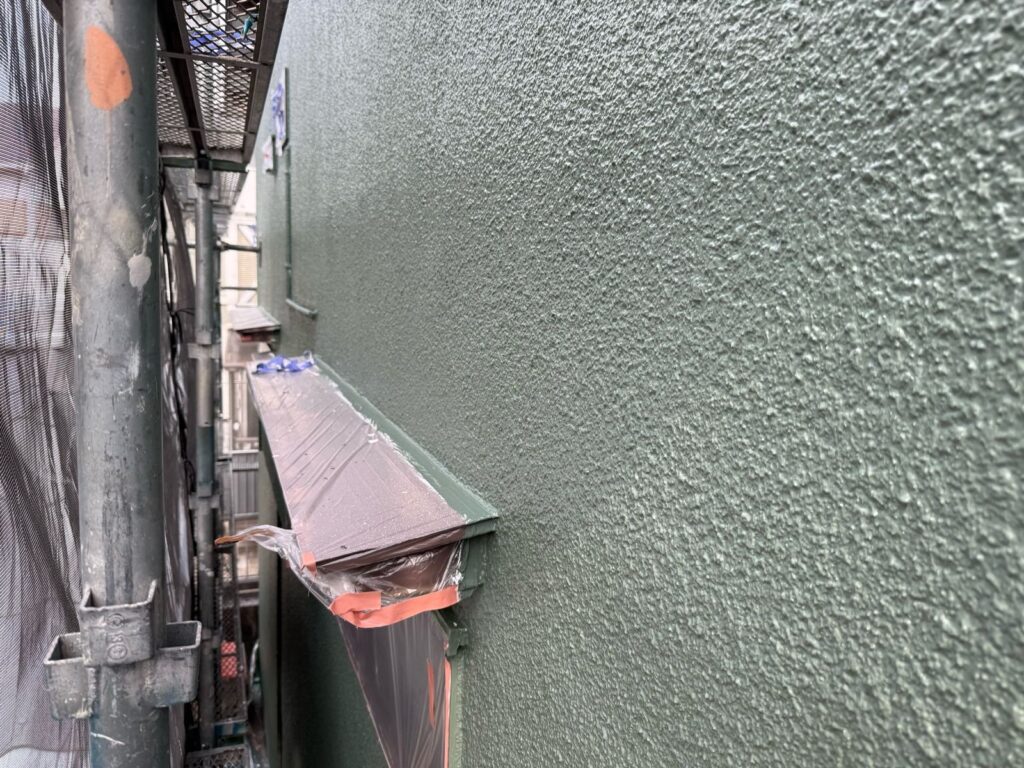 外壁　中塗り完了