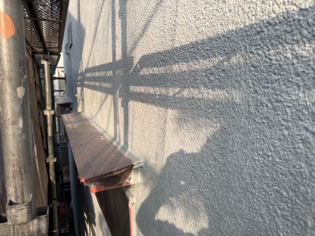 外壁　下塗り完了