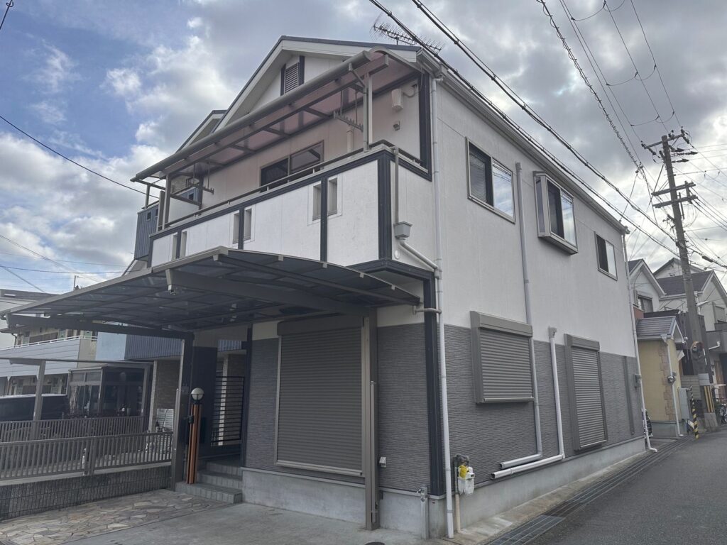 足場組立前 全景