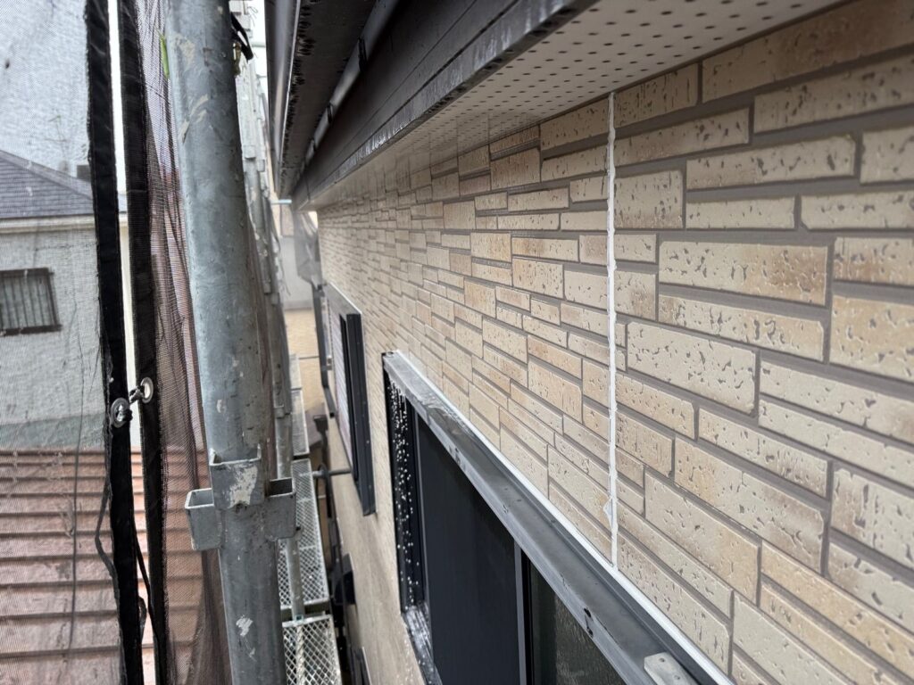 外壁　バイオ洗浄液塗布