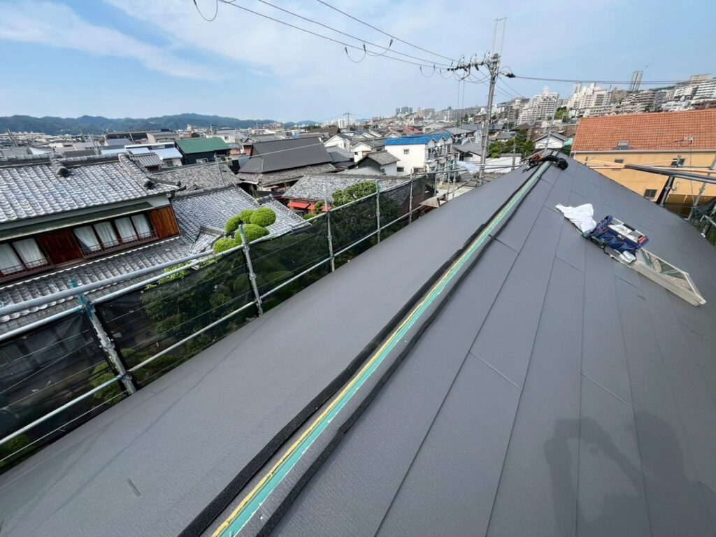 防水シーラー取り付け作業