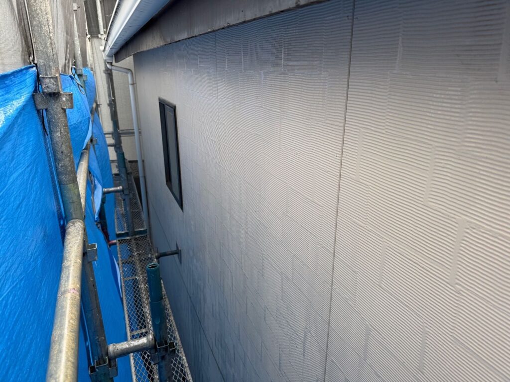 外壁　バイオ洗浄液塗布