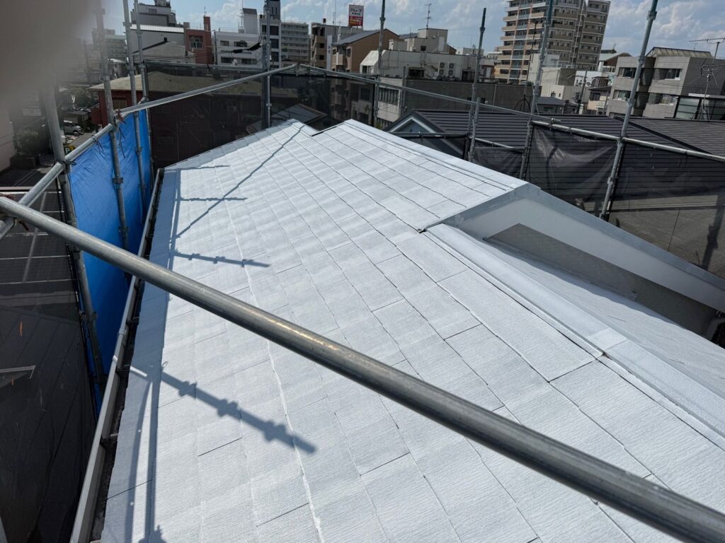 屋根 下塗り完了